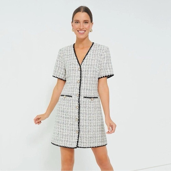 TUCKERNUCK the pomander place Tweed Josephine Dress size XS NEW - Picture 1 of 7